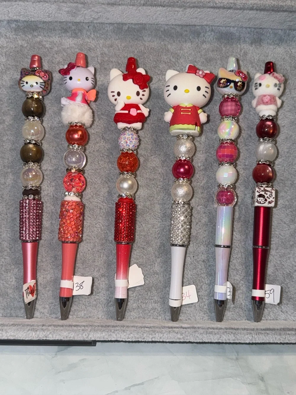 P1328 Handcrafted Beaded Decorative Ballpoint Pen - You choose